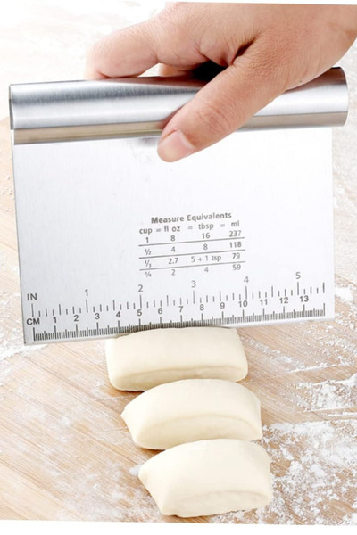 Ülgenev Paslanmaz Çelik  Hamur Kesici, Kazıyıcı ve Porsiyonlayıcı , Ölçülü 14...