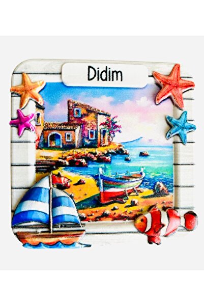 312 KONSEPT Didim Temalı Polyester Magnet Buzdolabı Süsü
