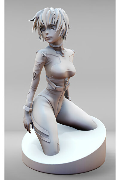 Lineex Rei Ayanami Oturan Figür Evangelion 15cm