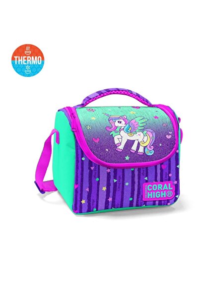 Coral High حقيبة غداء يونيكورن أخضر مائي (ثيرمو) 11868