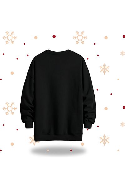 Gölge Store Santa Claus | New Year's Special Design |   Sweatshirt Slimfit Crew Neck Women Men
