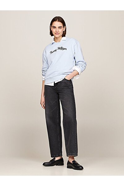 Tommy Hilfiger El Yazılı Nakışlı Sweatshirt