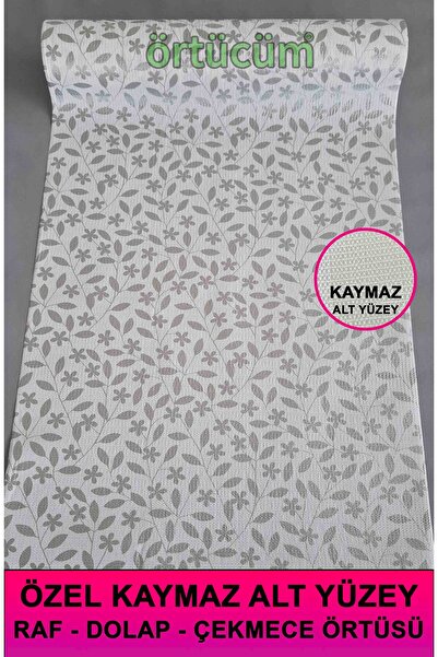 Örtücüm Kaydırmaz Pvc Dolap İçi Raf Örtüsü Buzdolabı Çekmece Kaymaz Çok Amaçl...