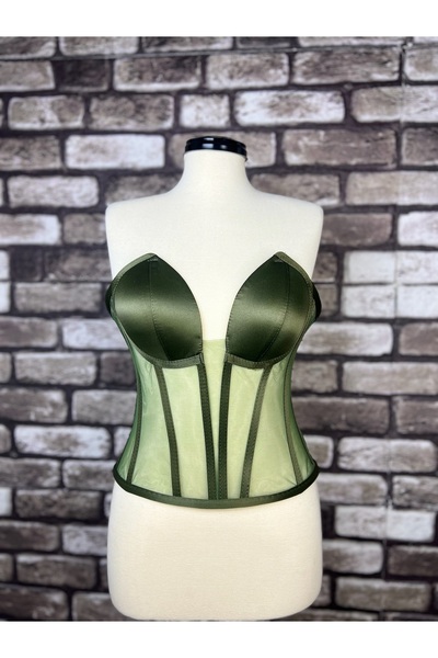 Metay Design مشد تول شفاف بلون كاكي - نموذج أذن القطة بوستير