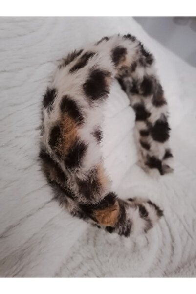 AlkazanAnkara الاتجاه أزياء فاخرة أفخم فروي تاج بني ليوبارد طباعة المرأة الكب...