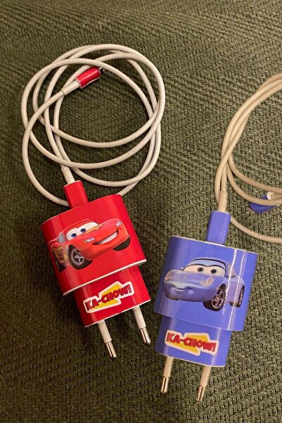 2'li Sevgililere Özel McQueen & Sally Hediyelik Şarj Aleti Kaplaması ( Iphone 20W Uyumlu )