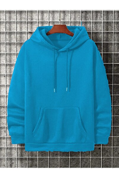 caddekombin Hanorac oversize unisex cu glugă și buzunar