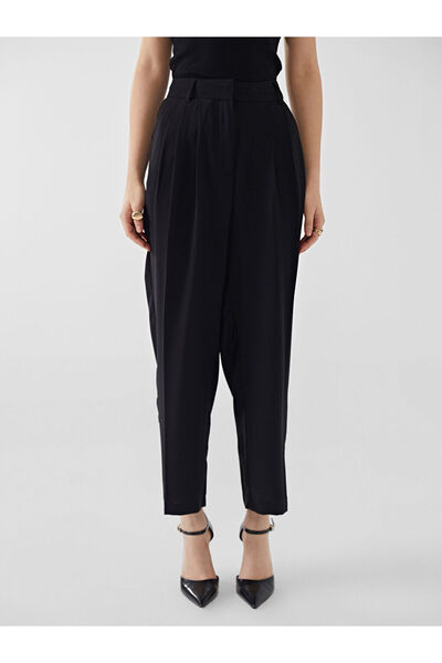 LC Waikiki Black Loose Fit Women's Trousers