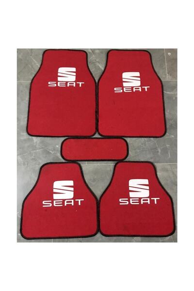 poyoto Seat Leon Logolu Kırmızı Halıfleks Paspas Seti