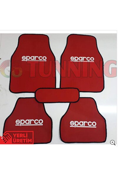 poyoto Ford Courier Sparco Kırmızı Halıfleks 5 Parça Paspas Seti