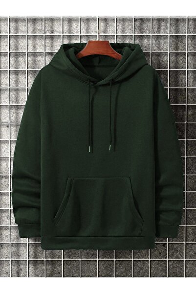 caddekombin Hanorac oversize unisex cu glugă și buzunar