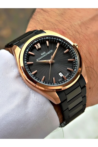 Romanson Special Design 5 Atm Waterproof Steel Cord Steel Case Men's Wristwatch