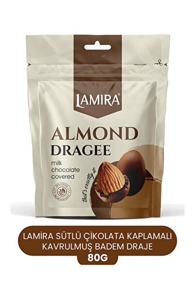 LAMİRA لاميرا شوكولاتة الحليب واللوز دراجي 70 جرام