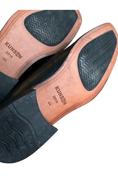 kho military design Kösele Taban Harici Deri Ayakkabı (44 Numara-Sıfır Ürün)