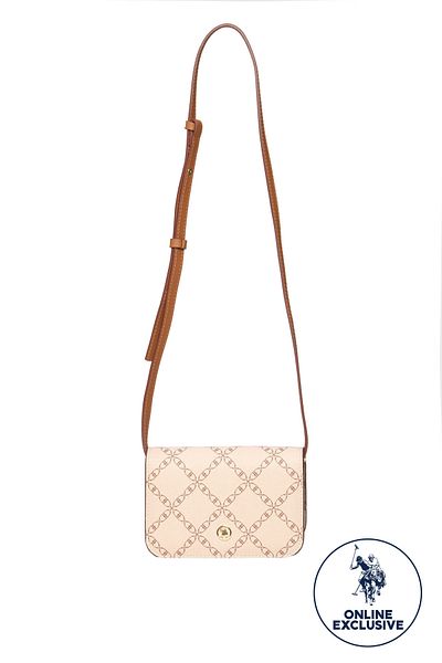 U.S. Polo Assn. Geantă Messenger de damă bej - Us8648 Online Exclusiv