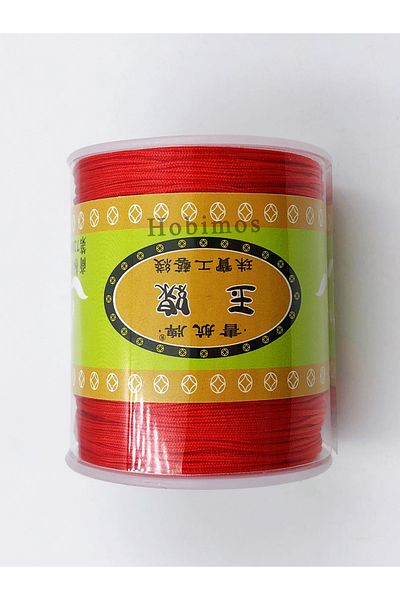 Hobimos 0.8 mm Red Durable Parachute Lanyard 100 Meters - Bracelet Lanyard - Jewelry Accessory Lanyard