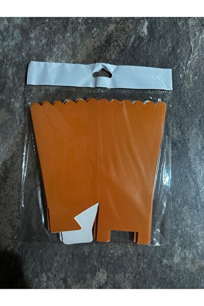 Party بارتيكوم علبة ذرة الفشار البرتقالية 8 وحدات