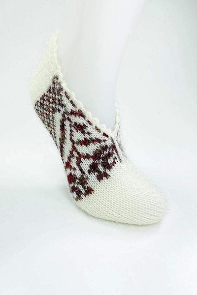 Royaleks Hand Knitted Winter Stylish Women's Wool Booties D3
