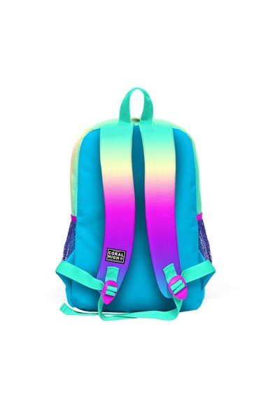 Yaygan Coral High Kids Color Transition Four Compartment School Backpack 23710