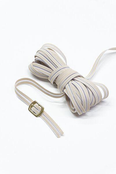 Dokumarkt 1 εκ. Λάστιχο με κορδόνι με αγκράφα - Λάστιχο με αγκράφα για παπούτσια και σανδάλια - 10 μέτρα