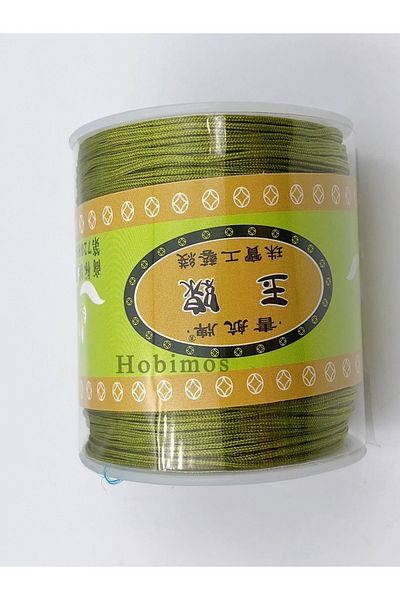 Hobimos 0.8mm Khaki Color Parachute Lanyard 100 Meters - Bracelet Lanyard - Jewelry Accessory Lanyard