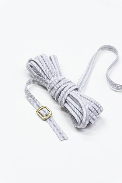 Dokumarkt Cauciuc cu sârmă de 1 cm - Cauciuc pentru cataramă pentru pantofi și sandale - 10 metri