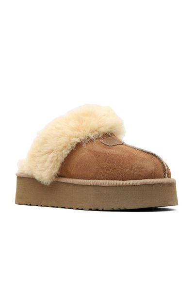 Bueno Shoes Papuci de damă Sahra Suede cu toc mic 05ag 6104054