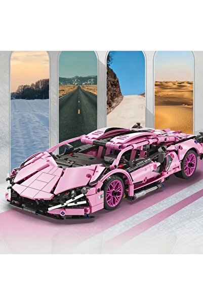 BUILDING BLOCK Lamborghini Sian 1:14 BUILDING BLOKS 1280 Parça Spor Araba Yap...