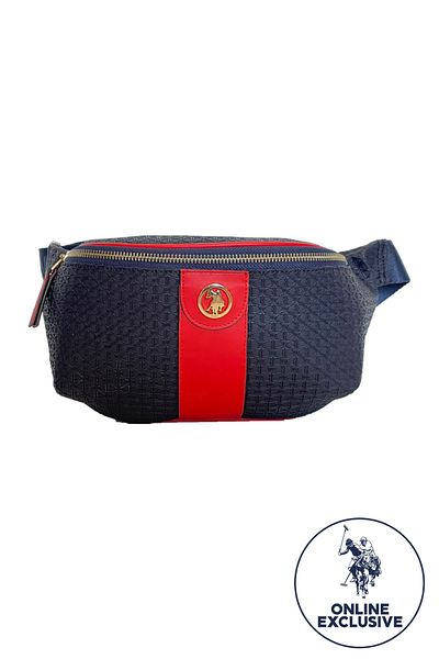 U.S. Polo Assn. Us3071 Model Navy Blue-Red Women's Waist Bag - Online Exclusive