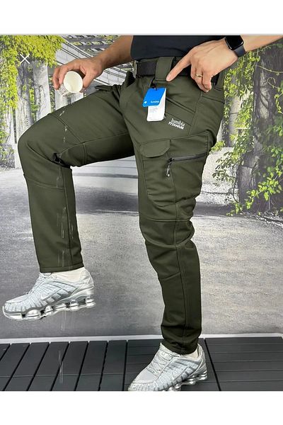 Güray Store Unisex Soft Shell Tactical Pants - Waterproof and Windproof, Fleece Winter Biker