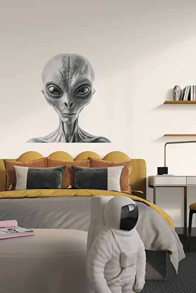 Plustablo Autocolant de perete Alien Alien |   Autocolant de perete pentru camera adolescentului |   Decorarea peretelui extraterestru