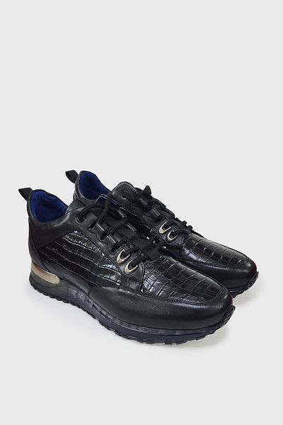 Fosco 9918 Black Leather Men's Casual Shoes - Fosco