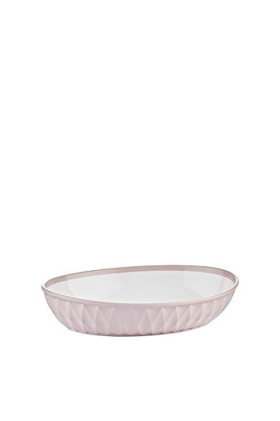 Happy Life 3-Piece Prism Boat Plate-2426 & Pink