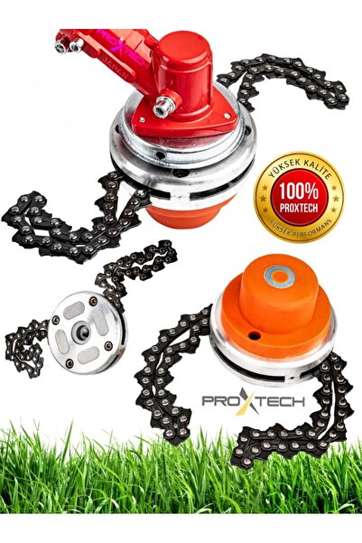 PROXTECH Pro Yüksek Kalite Zincirli Çalı Tiken Diken Tırpan Başlığı Canavar Başlık Benzinli Tırpan Üniversal