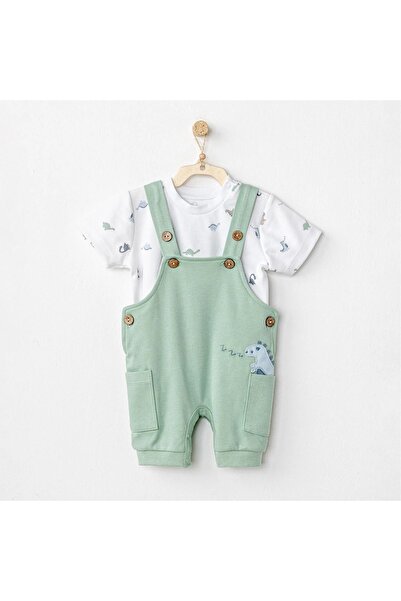 Little Trend Baby BEBEK SALOPET TAKIM TULUM BODY YEŞİL