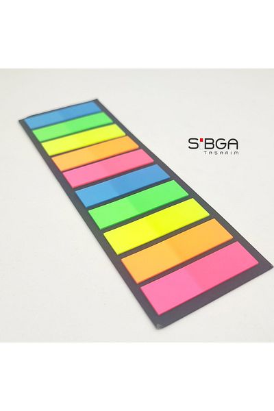 sibga tasarım Transparent Colored Postit Post-it Post It.Bookmark Bookmark Postit Sticker Note Paper 200 Sheets