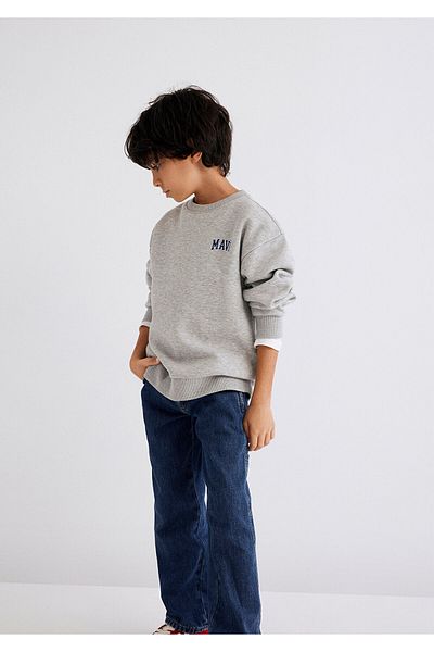 Mavi Logo Printed Gray Sweatshirt 6S10055-88468