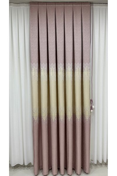 Fon Dünyası Single Wing Board Background Curtain Powder Cream