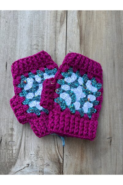 Bohoyasam Bohem Parmaksız Eldiven, Yılbaşı Hediyesi, Örgü Eldiven, El Örgüsü Parmaksız Bohem Eldiven