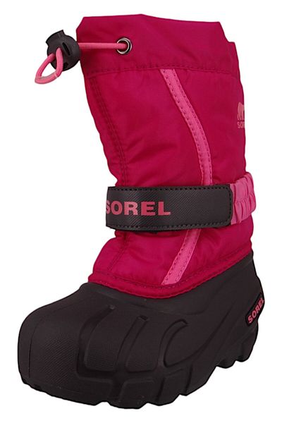 Sorel Kinder Stiefel Winterschuhe Flurry 2114082 Rosa 684 Deep Blush mit wasserdichtem Thermogummi & 2,