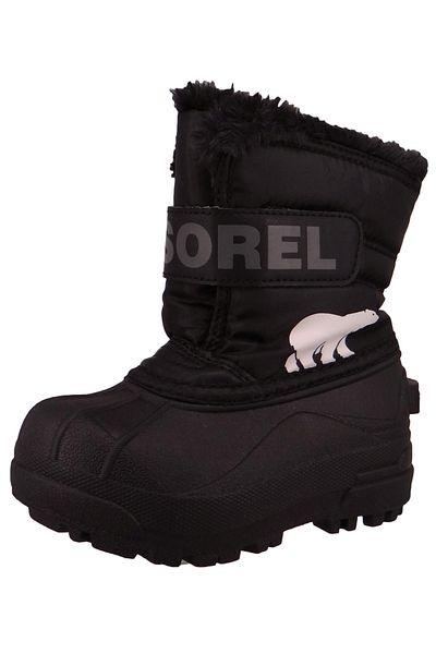 Sorel Kinder Stiefel Winterschuhe Childrens Snow Commander NC1960-010 1869561 Schwarz 010 Black Charcoal