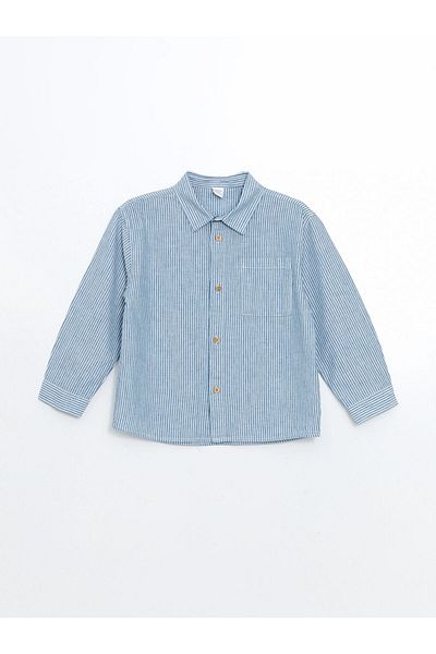 LC Waikiki Kids Long Sleeve Striped Boy Shirt