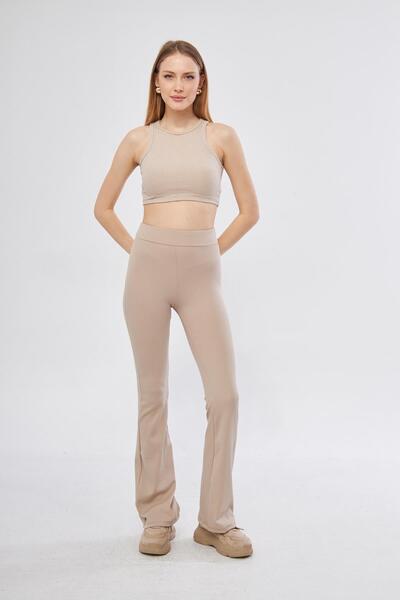 leela Κολάν με κορδόνια με φινίρισμα STONE