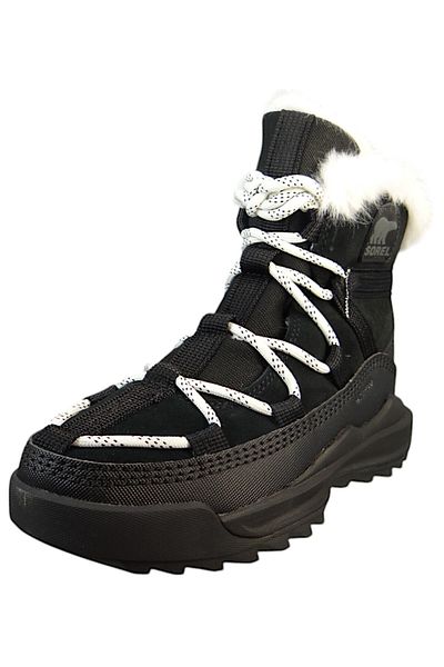 Sorel Damen Stiefelette Winterschuhe RMX Glacy Plus WP 2083061 Schwarz 010 Black Salt Leder und Textil m