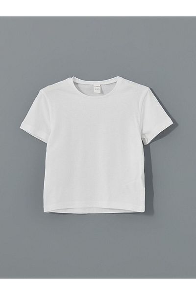 LC Waikiki Tricou pentru fete de bază cu gât crew de sezon nou - S5G252Z1