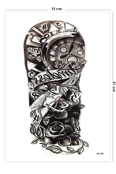 BP Tattoo Timeless Gerçek Dövme Görünümlü Geçici Saat Dövmesi