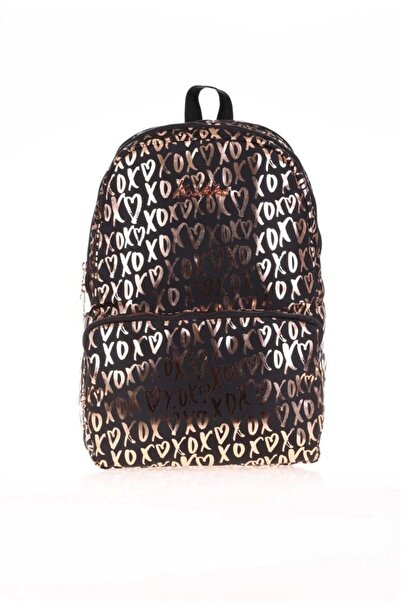 KAUKKO Brokar Sırt Çantası Xoxo Siyah K1551