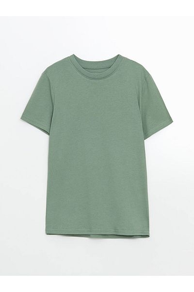 LC Waikiki Blue Crew Neck Boy T-Shirt