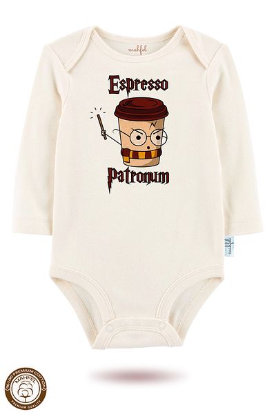MAHFEL 2-Piece 100% Cotton Organic Printed Snap Fastener Baby Bodysuit