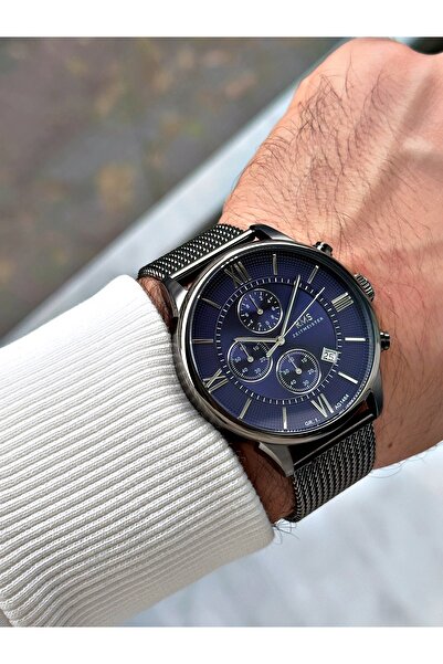 Romanson Fonksiyonlu Çelik Kordon Çelik Kasa Erkek Kol Saati 1464.05